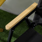 Camping Chair, Lightweight Folding Chair, Portable Armchair, Excellent for Festivals, Fishing, Dark Grey