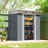 6' x 4' Metal Storage Shed with Lockable Sliding Doors and Vents