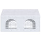 16.5' x 13' Outdoor Tents for Parties, Event Tent with Sides, 4 Windows and 2 Doors, White