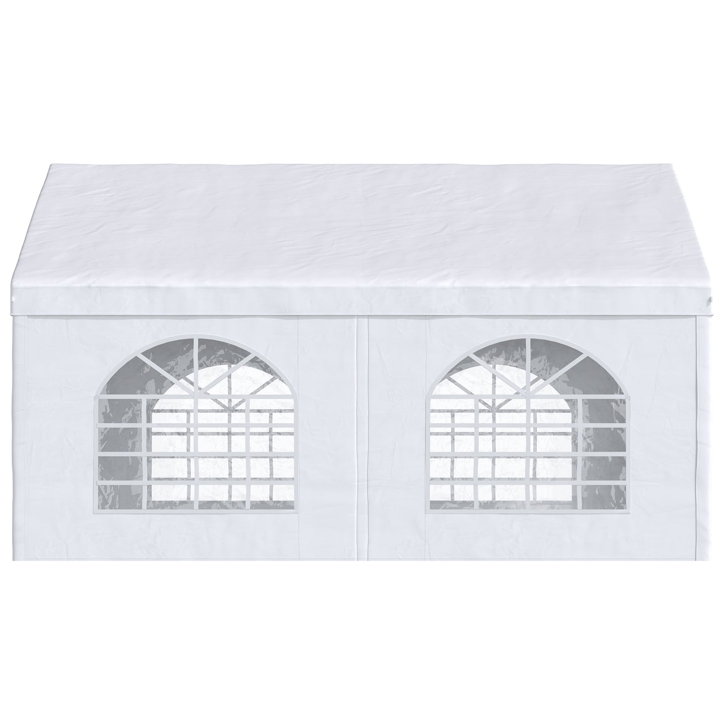 16.5' x 13' Outdoor Tents for Parties, Event Tent with Sides, 4 Windows and 2 Doors, White