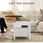 Lift Top Coffee Table, Center Table with 3 Hidden Compartments, 2 Fabric Drawers, Expandable Top and Charging Station