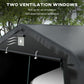 Portable Garage, Heavy Duty Carport Canopy with Ventilation Windows and Large Roll-up Door, Dark Grey