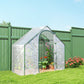 6'x3.3'x5.5' Walk-in Garden Greenhouse with Door and Window, Portable Mini Greenhouse for Plants Flowers Herbs, Steel Outdoor Hot House Growing Tent, Clear Plastic Cover