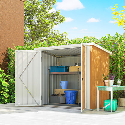 5' x 3' Metal Garden Tool Shed with Double Doors