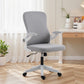 Ergonomic Office Chair, Swivel Desk Chair with Adjustable Lumbar Support and Height, Flip-up Armrests, Wheels, Grey