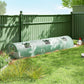 Portable Mini Greenhouse, Tunnel Growing Tent with 5 Mesh Windows and Steel Frame