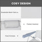 Set of 2 Camping Chairs, Beach Chairs with Adjustable Backrest and Headrest, Folding Chair for Outdoor, Light Grey