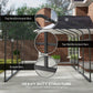 Metal Carport, Heavy Duty Garage Car Shelter with Galvanized Metal Roof and Removable Sidewalls, Light Grey