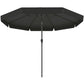 8.5 ft Outdoor Market Table Umbrella, Round Patio Umbrella with Tilt and Crank for Garden, Backyard, Deck, Black