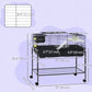 Small Animal Cage Deluxe Pet Habitat Rolling Rabbit Hutch for Bunny Guinea Pig Pet Mink Chinchilla