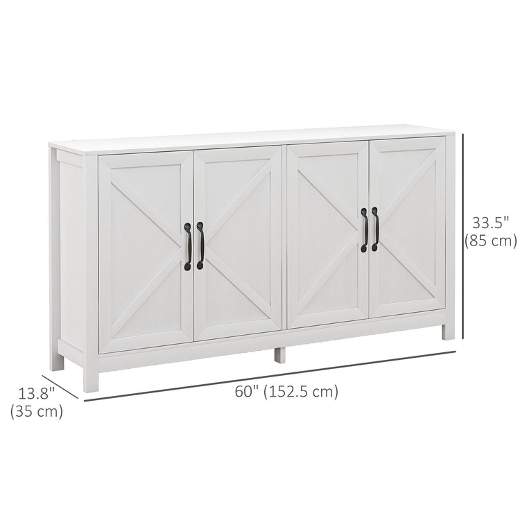 Barn Door Sideboard TV Stand for 65" TV