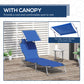Outdoor Lounge Chair, Adjustable Folding Chaise Lounge, Tanning Chair with Sun Shade for Beach, Camping, Hiking, Backyard, Light Grey