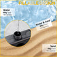 Set of 4 Parasol Base Stand Weights for Banana Hanging Cantilever Umbrella, Can Be Filled with Sand or Water, Black