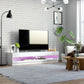 Lighted TV Stand for TVs up to 75", TV Cabinet with Storage for Living Room, High Gloss White