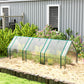 Portable Mini Greenhouse Tunnel Growing Tent Plants Flower Warm House w/ Zippered Roll-up Doors, Clear
