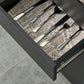 Kitchen Sideboard Storage Cabinet, Modern Coffee Bar with Push-Open Design and 2 Drawers for Living Room, Black