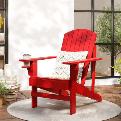 Classic Adirondack Chair with Cup Holder