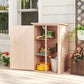 29.9" x 21.7" x 45.3" Storage Cabinet with Asphalt Roof