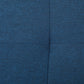 Rectangular Entry Bench, Tufted Upholstered Linen Fabric Wood Feet Storage Ottoman Bench, Blue