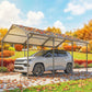 10 x 15ft Metal Carport, Heavy-Duty Carport Canopy with Reinforced Steel Frame & Roof, All-Weather Protection