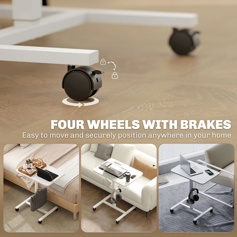 Height Adjustable Standing Desk with Wheels