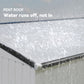 Outdoor Storage Shed Lean to Shed Outdoor Metal Tool Shed with Lockable Door and Air Vents, Dark Grey