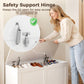 Storage Bench with Lift Top Storage Chest with Safety Hinges for Entryway, Living Room, White