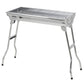 Stainless Steel Charcoal BBQ Grill, Portable Barbecue Grill with Handles for Outdoor, Cooking, Camping, Picnic