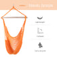 Portable Hammock Chair, Hanging Woven Hammock Swing Chair Sleeping Bed for Outdoor Garden Yard Camping, Orange