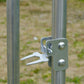 9.2' x 12.5' x 6.5' Silver Galvanized Chicken Coop with Cover
