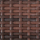 20" Patio Wicker Coffee Table, Outdoor Coffee Table with Plastic Board Underneath the Woven Tabletop for Patio, Garden, Balcony, Black
