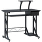 Computer Desk with Keyboard Tray, Writing Desk with Drawer, Workstation for Home Office, Black (35.4"Lx19.7"Wx39.4"H)