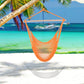 Portable Hammock Chair, Hanging Woven Hammock Swing Chair Sleeping Bed for Outdoor Garden Yard Camping, Orange - Orange