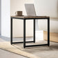 Nesting Coffee Table Set of 3, Modern End Tables with Black Metal Frame for Living Room Home Furniture, Brown