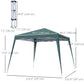 8' x 8' Pop Up Canopy, Outdoor Foldable Tent, Portable Canopy Tent with Carrying Bag for Camping, Party, Picnic, Green