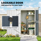 Outdoor Storage Shed, Metal Garden Shed with Window, 2 Vents and Lockable Door for Backyard, Garden, Patio