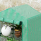 3 Tier Mini Greenhouse, Portable Flower Stand with Shelf Clips, Indoor Greenhouse with Steel Frame, Green