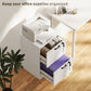 Vertical Filing Cabinet with 2 Drawers, Lock, File Cabinet for Home Office, A4 and Letter Size Files, White