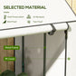 Mini Greenhouse with 4 Wire Shelves, Portable Tomato Greenhouse with Roll Up Door, 39.4" x 31.5" x 59.1", White