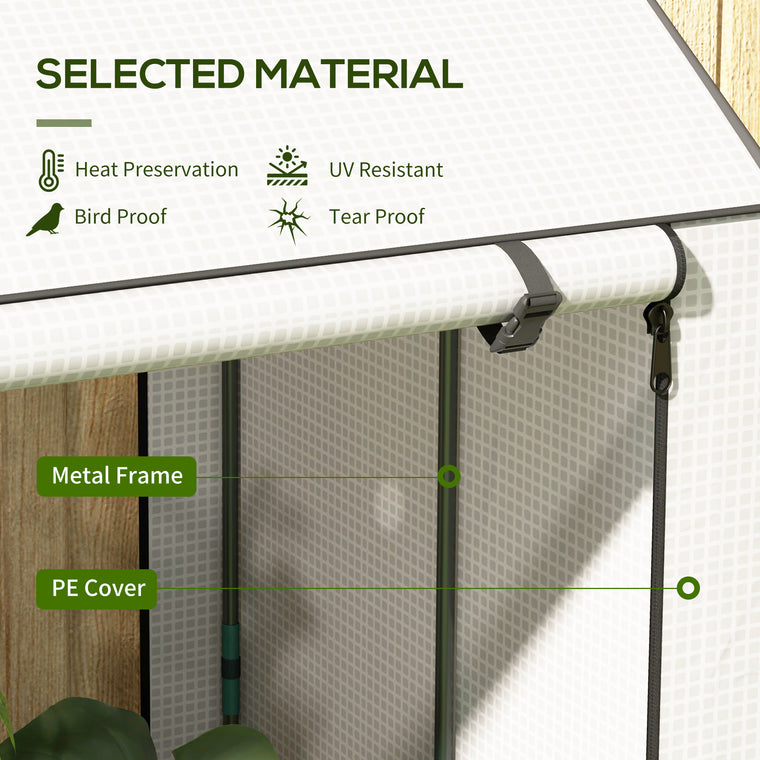 39.4" x 31.5" x 59.1" Tomato Greenhouse with Wire Shelves