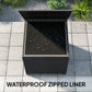 67-Gallon Rattan Deck Box with Waterproof Liner
