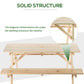 Wood Picnic Table, Camping Table and Bench Set with Umbrella Hole for Outdoor, Garden, Patio, Backyard, Natural