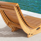 Outdoor Rocking Chair w/ Slatted Seat, Wooden Rocking Chair, 51.2" x 23.6" x 23.6", Light Brown