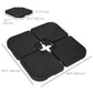 4 Piece Umbrella Base Stand w/ U Locking, 132 lb Capacity Water or 172 lb Capacity Sand, Black
