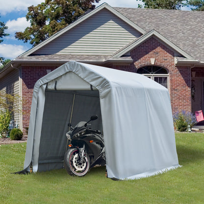 8' x 6' Carport with Roll-Up Door