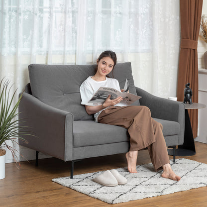 2-Seater Button-Tufted Sofa