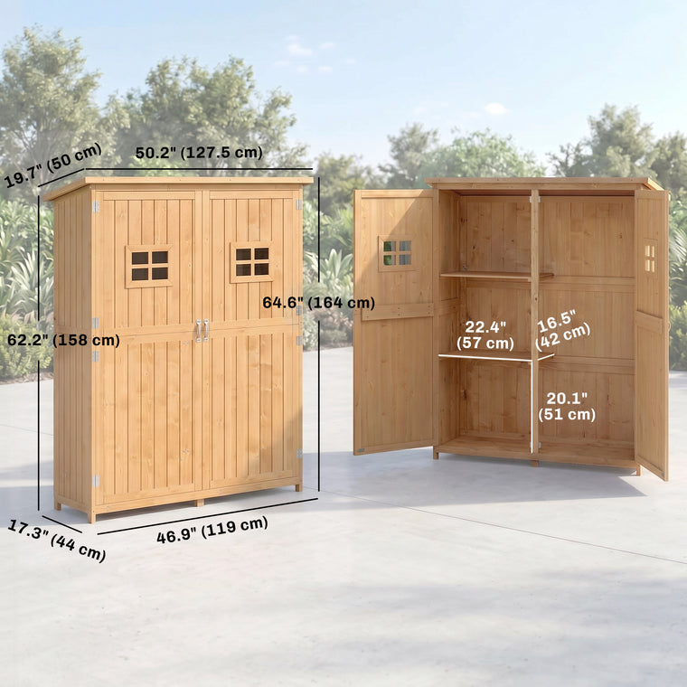 4' x 1.5' Tool Cabinet with Double Doors and Window