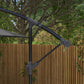 3(m) patio offset umbrella, with Cross Base - Dark Grey