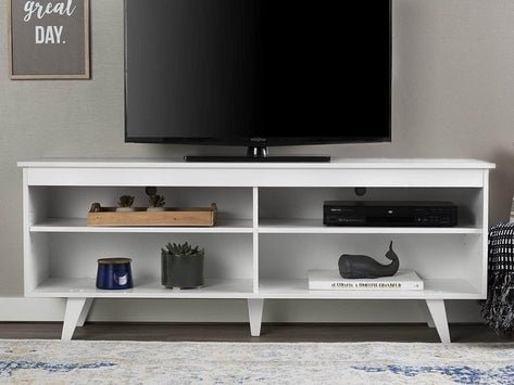 58" Simple Mid Century Modern Wood TV Stand - In 3 Colours