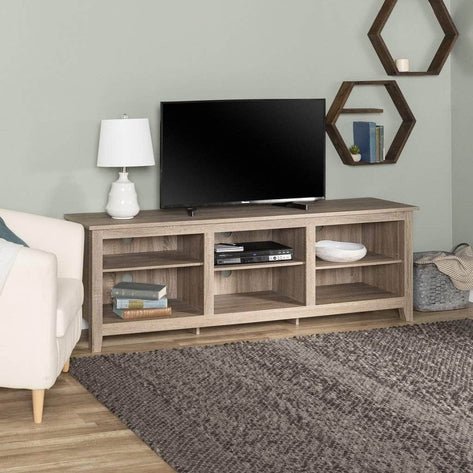 70" Essential Rustic Wood TV Stand - In 10 Colours